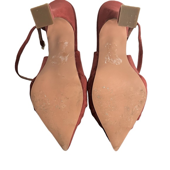 ASOS Phillipa knotted high heeled shoes in rose velvet - Picture 7 of 7